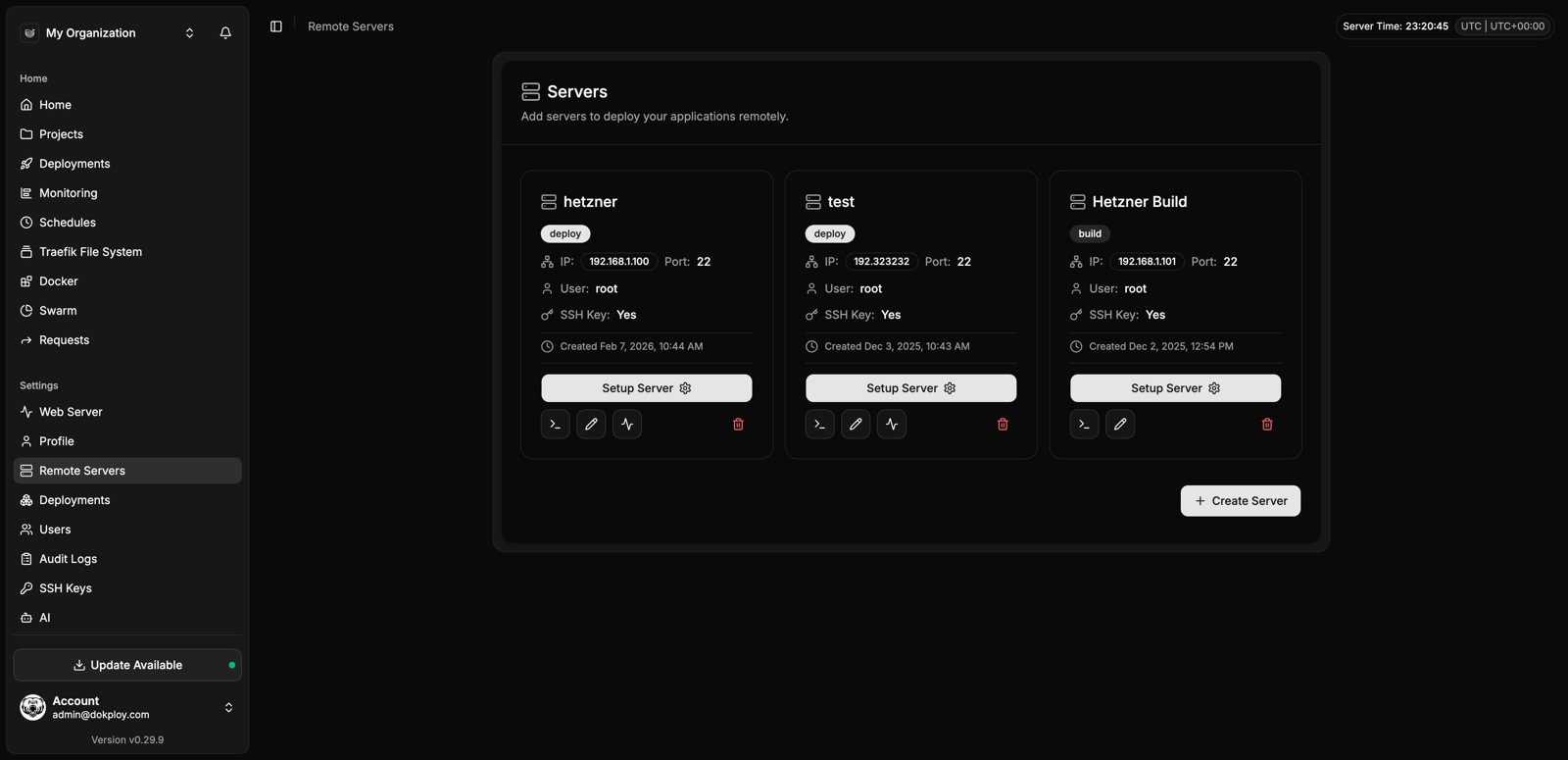 Remote servers